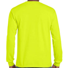 Load image into Gallery viewer, 4X, Gildan, Hi-Viz, Long Sleeve Safety Green T-Shirt [2400]
