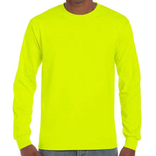 Load image into Gallery viewer, 3X, Gildan, Hi-Viz, Long Sleeve Safety Green T-Shirt [2400]
