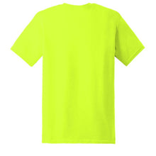 Load image into Gallery viewer, Gildan 5000 – Safety Green Hi-Viz Short Sleeve Shirt | Back View 
