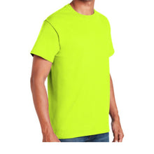 Load image into Gallery viewer, Gildan 5000 – Safety Green Hi-Viz Short Sleeve Shirt | Front Right View 
