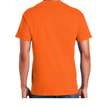 Load image into Gallery viewer, Gildan 5000 – Safety Orange Hi-Viz Short Sleeve Shirt | Back View 
