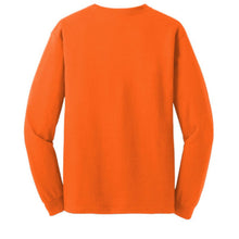 Load image into Gallery viewer, Gildan 5400 – Safety Orange Hi-Viz Long Sleeve Shirt | Back View 
