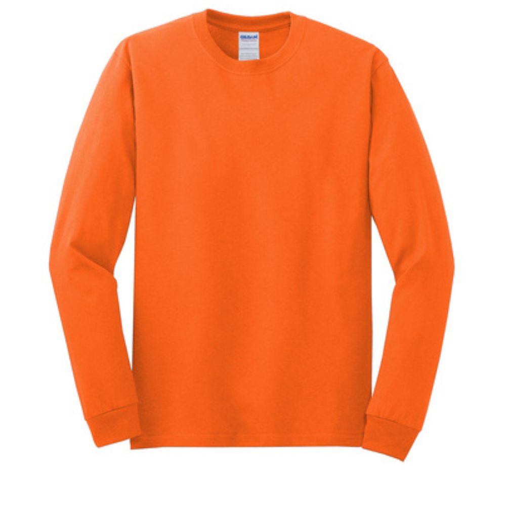 Gildan, Long Sleeve Hi Vis T-Shirt [5400] | Hi-Viz.com
