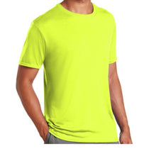 Load image into Gallery viewer, Gildan 42000 - Safety Green Hi-Viz Short Sleeve Shirt | Front Right View 
