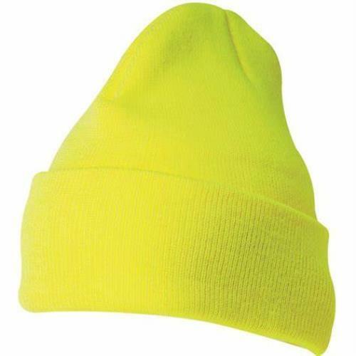 FlexFit / Thinsulate Safety Green Cuffed Beanie
