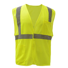 Load image into Gallery viewer, GSS 1003 - Safety Green ANSI Class 2 Safety Vests | Front View
