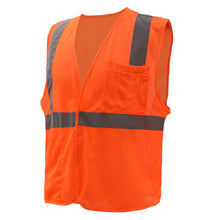 Load image into Gallery viewer, GSS 1004 - Safety Orange ANSI Class 2 Safety Vests | Front Left View
