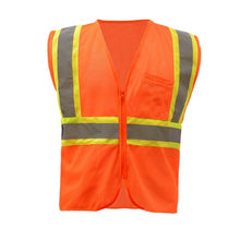 Load image into Gallery viewer, GSS 1006 - Safety Orange ANSI Class 2 Safety Vests Front View
