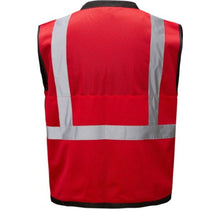 Load image into Gallery viewer, GSS 1204 - Red Safety Vest | Front View 

