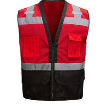 Load image into Gallery viewer, GSS 1204 - Red Safety Vest | Front View 
