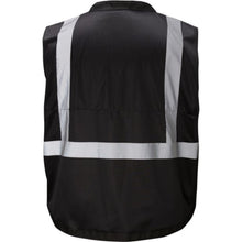Load image into Gallery viewer, GSS 1205 – Black Safety Vest | Back View 
