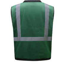Load image into Gallery viewer, GSS 1206 - Green Safety Vest | Back View 
