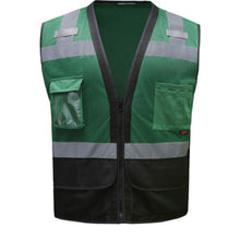 Load image into Gallery viewer, GSS 1206 - Green Safety Vest | Front View 
