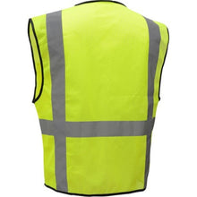 Load image into Gallery viewer, GSS 1505 – Safety Green Surveyor Safety Vest | Back View    
