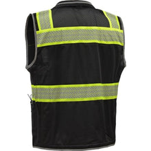 Load image into Gallery viewer, GSS 1513 – Black Safety Vest | Back View 
