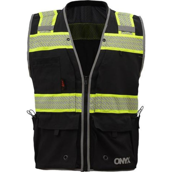 GSS 1513 Onyx Surveyor's Black Safety Vest | Hi-Viz.com