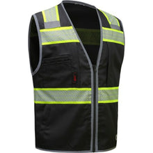 Load image into Gallery viewer, GSS 1517 – Black Safety Vest | Front Right View 
