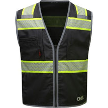 Load image into Gallery viewer, GSS 1517 – Black Safety Vest | Front View 
