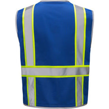 Load image into Gallery viewer, GSS 1713 - Blue Safety Vests | Back View       
