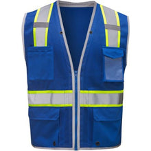 Load image into Gallery viewer, GSS 1713 - Blue Safety Vests | Front View    
