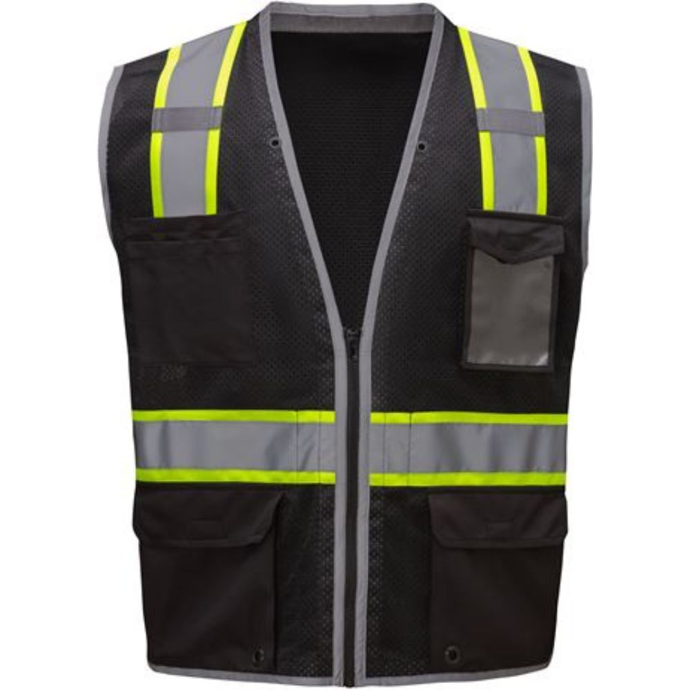 GSS 3135 Black Enhanced Visibility Safety Vest | Hi-Viz.com