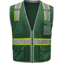 Load image into Gallery viewer, GSS 1716 - Green Safety Vests | Front View    
