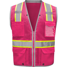 Load image into Gallery viewer, GSS 1719 – Pink Safety Vest | Front View    

