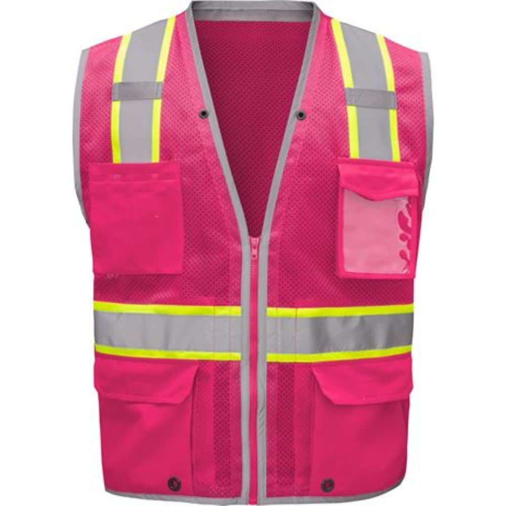 GSS 1719 – Pink Safety Vest | Front View    