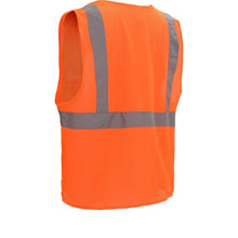 Load image into Gallery viewer, GSS 1802 – Safety Orange Breakaway Safety Vest | Back Left View 
