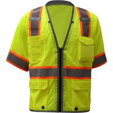 Load image into Gallery viewer, GSS 2701 – Safety Green Surveyor Safety Vest | Front View 
