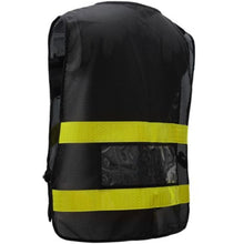 Load image into Gallery viewer, GSS 3115 - Black Multi-Use Utility Vest  Back Left View
