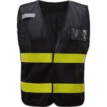 Load image into Gallery viewer, GSS 3115 - Black Multi-Use Utility Vest  Front View
