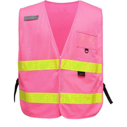 GSS 3119 – Pink Safety Vest | Front View 