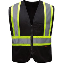 Load image into Gallery viewer, GSS 3135 – Black Enhanced Visibility Safety Vest | Front View 
