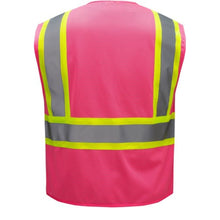 Load image into Gallery viewer, GSS 3139 – Pink Safety Vest | Back View 
