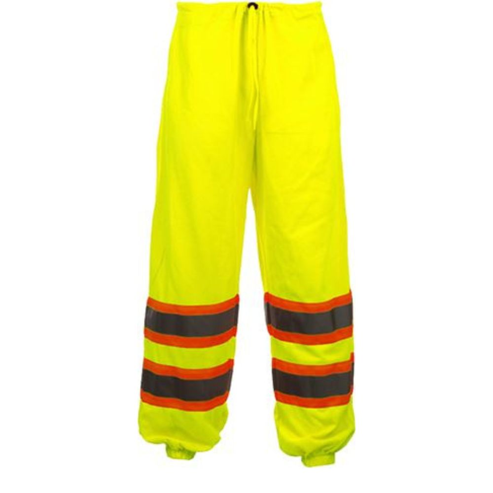 GSS 3803 - Safety Green High Visibility Rain Pants | Front View 