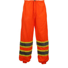 Load image into Gallery viewer, GSS 3804 - Safety Orange High Visibility Rain Pants | Front View 
