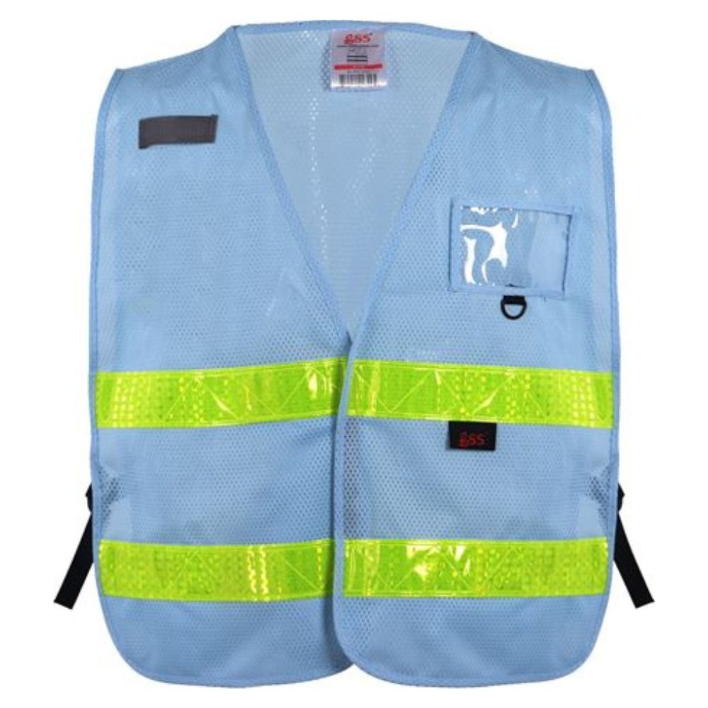 GSS 4115 - Blue Safety Vests | Front View    