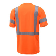 Load image into Gallery viewer, GSS 5008 - Safety Orange Hi-Viz Short Sleeve Shirt | Back View
