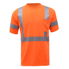 Load image into Gallery viewer, GSS 5008 - Safety Orange Hi-Viz Short Sleeve Shirt | Front View
