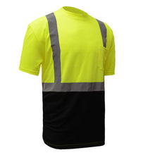 Load image into Gallery viewer, GSS 5111 - Safety Green Hi-Viz Short Sleeve Shirt | Front Right View
