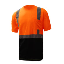 Load image into Gallery viewer, GSS 5112 - Safety Orange Hi-Viz Short Sleeve Shirt | Front Left View
