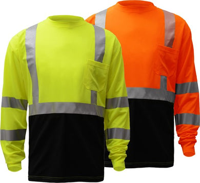 GSS 5113/5114 - Hi-Viz Long Sleeve Shirts | Main View