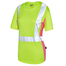 Load image into Gallery viewer, GSS 5125 - Safety Green Hi-Viz Women&#39;s Shirt | Front Left View
