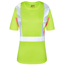 Load image into Gallery viewer, GSS 5125 - Safety Green Hi-Viz Women&#39;s Shirt | Front View
