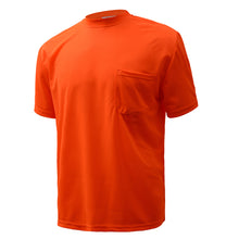 Load image into Gallery viewer, GSS 5502 - Safety Orange Hi-Viz Short Sleeve Shirt | Front Left View
