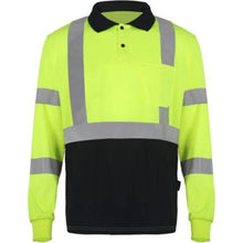 Load image into Gallery viewer, GSS 5507 - Safety Green Hi-Viz Polo Shirt  Front View
