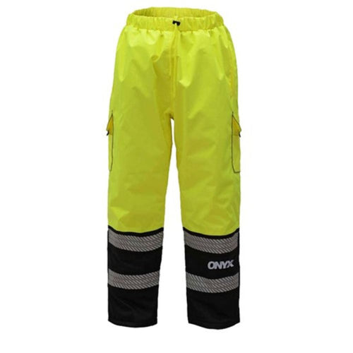GSS 6711 - Safety Green High Visibility Rain Pants | Front View 