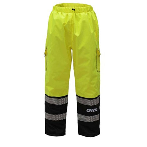 GSS 6711 - Safety Green High Visibility Rain Pants | Front View 