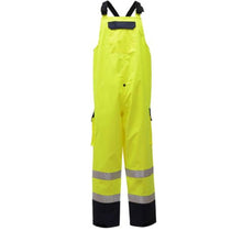 Load image into Gallery viewer, GSS 6805 - Safety Green High Visibility Bib Overalls | Front View 
